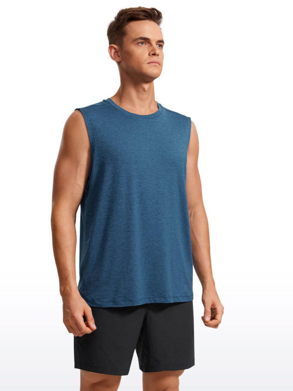 Stretch Quick Dry Tank Tops Crewneck